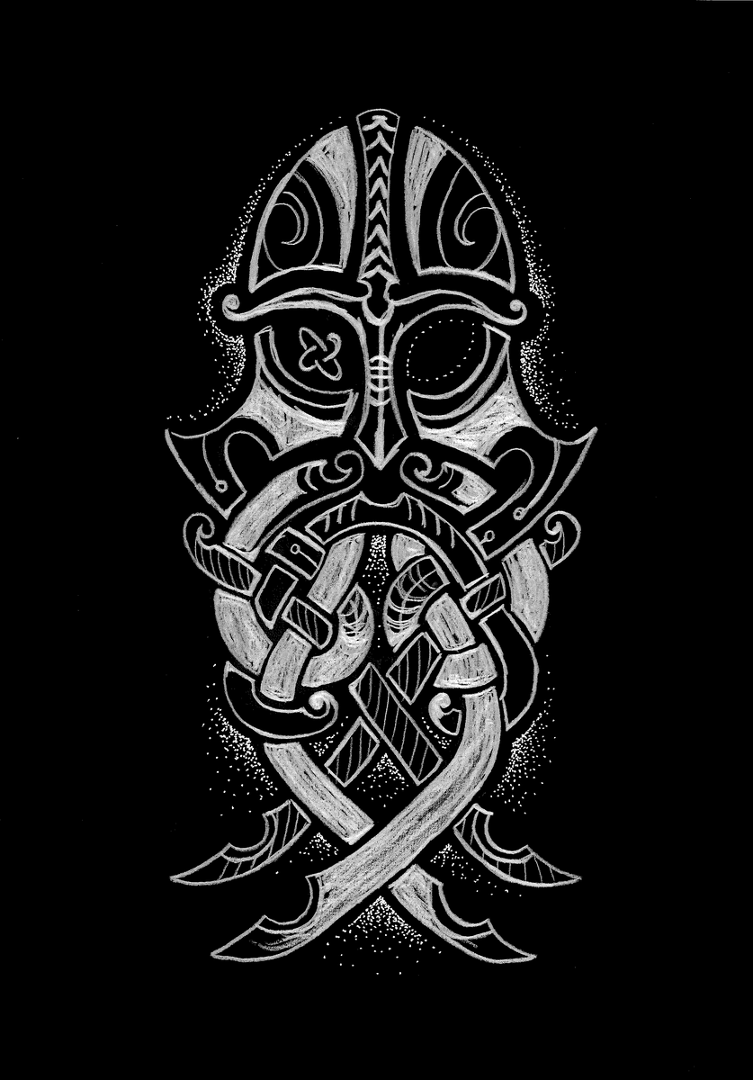 Mask of Odin Sticker – Hall of the Slain